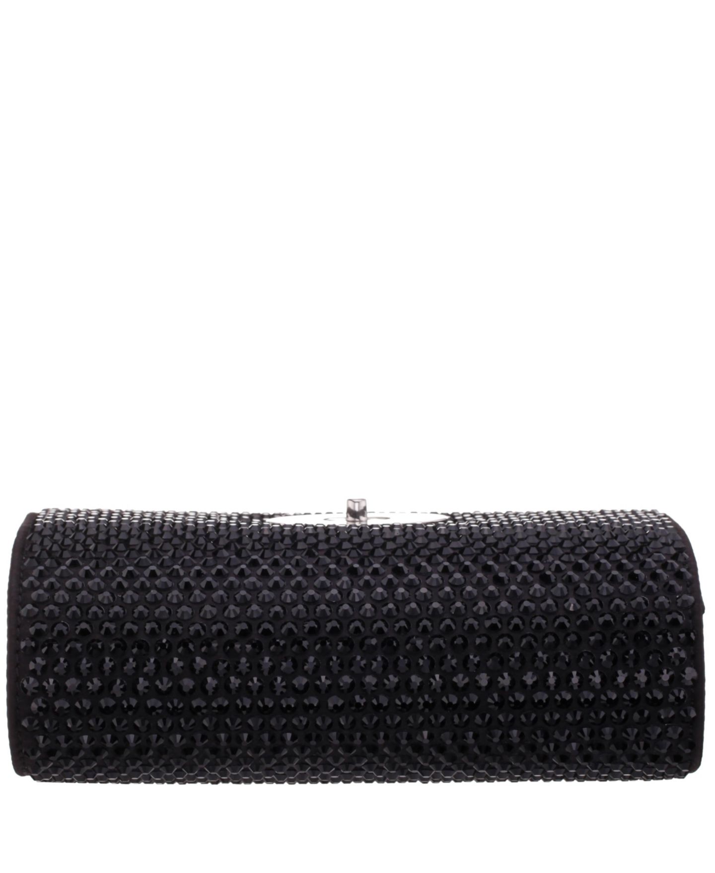 Женская сумка Nina Large Crystal Encrusted Flap Crossbody, цвет: Серебряный — фото 11