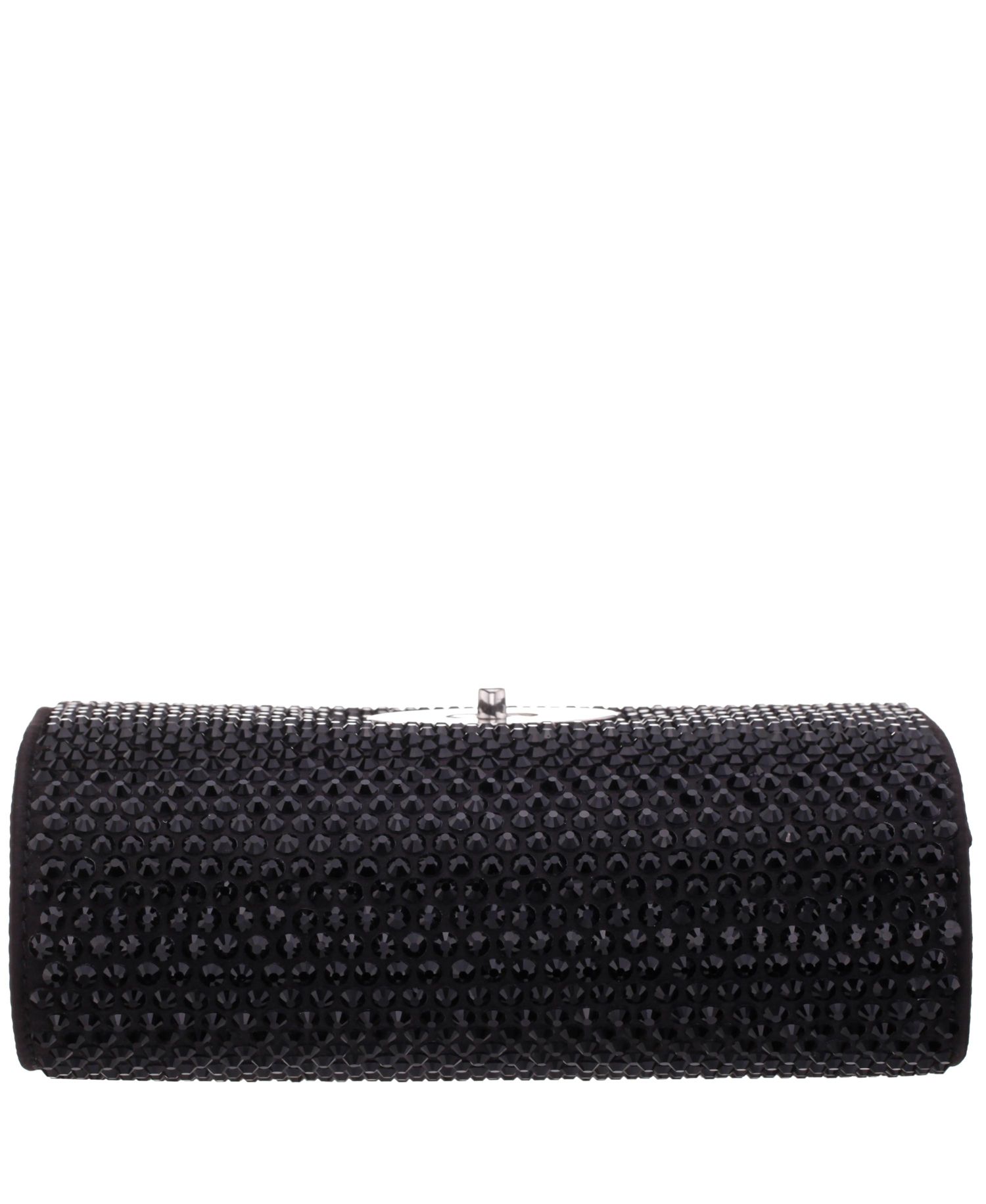 Large Crystal Encrusted Flap Crossbody Bag