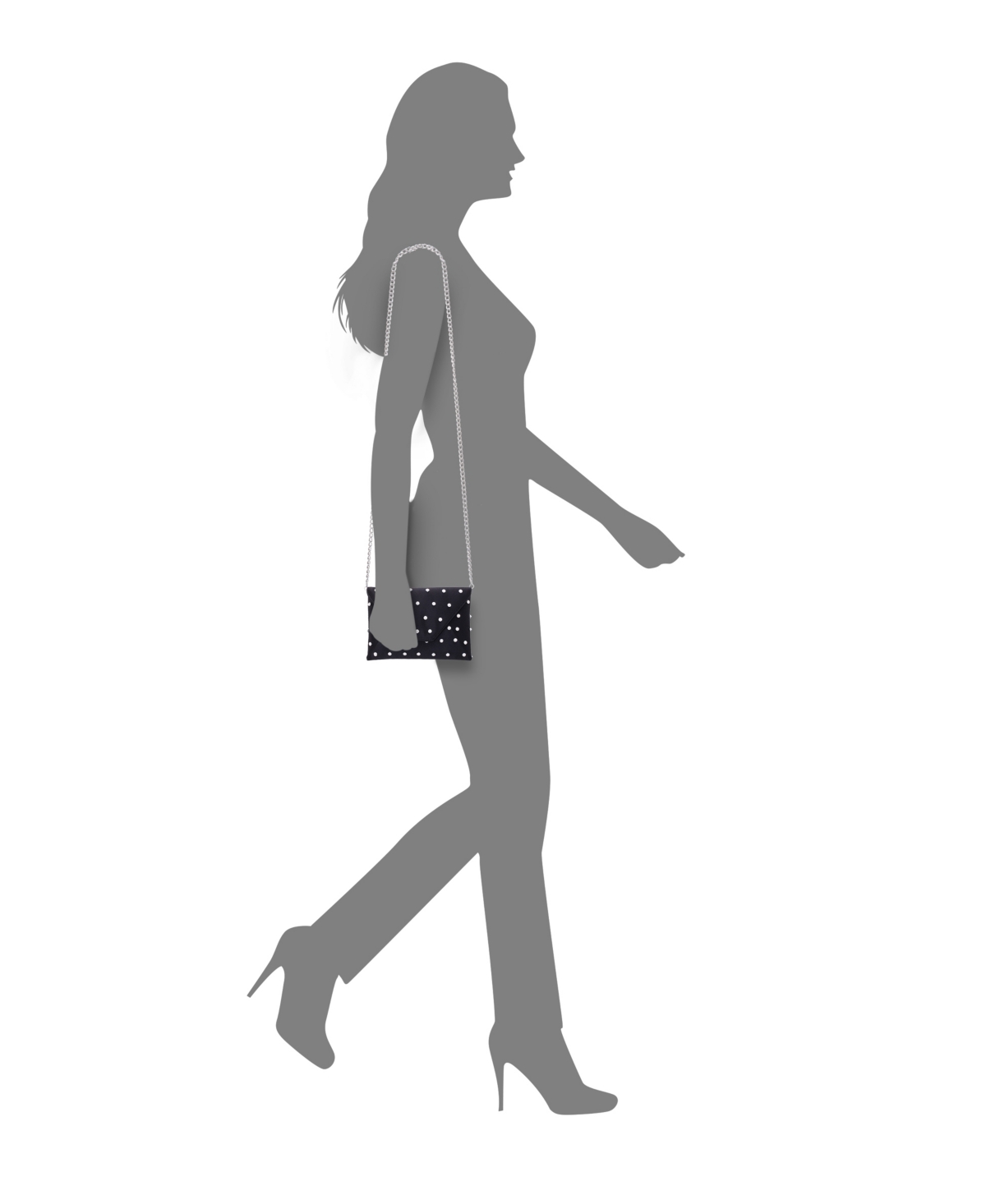 Nina Imitation Pearl/crystal Adorned Square Envelope Clutch In Black