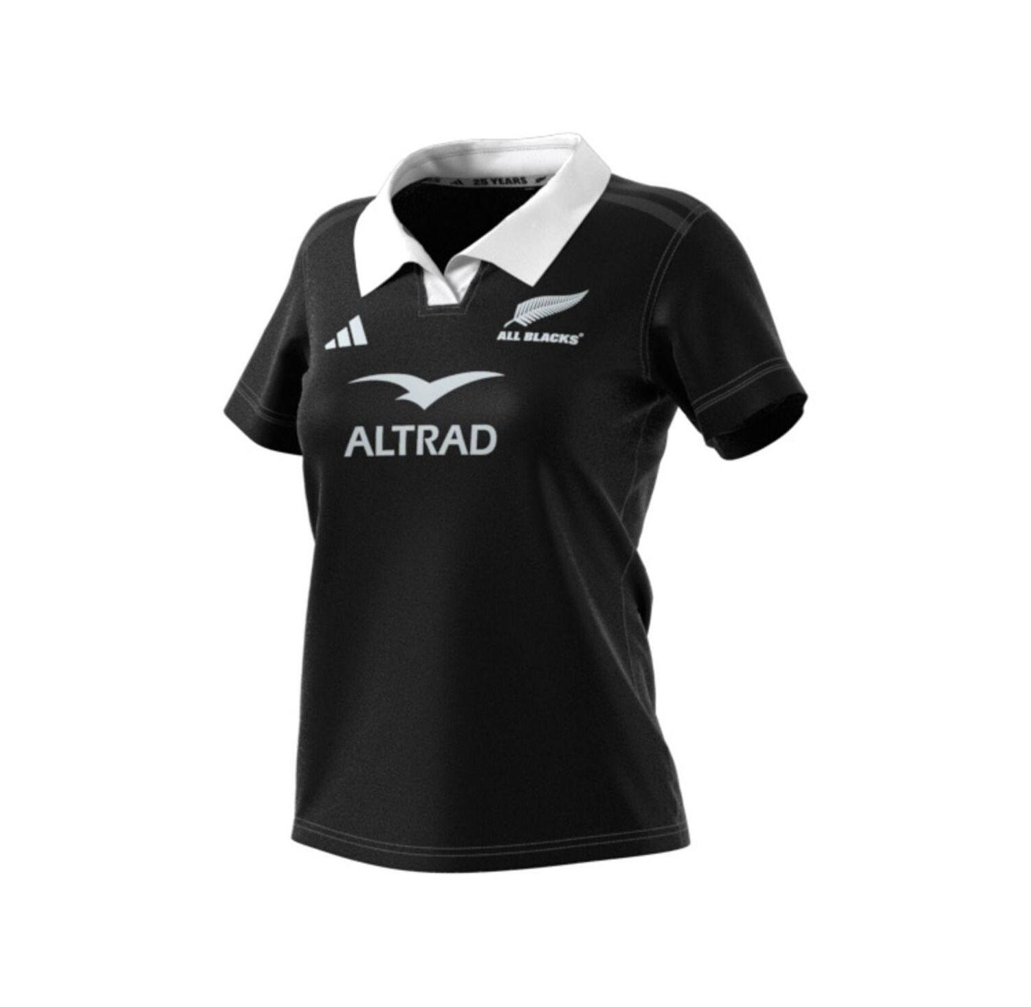 Women's Black New Zealand Rugby 2024/25 Home Replica Jersey
