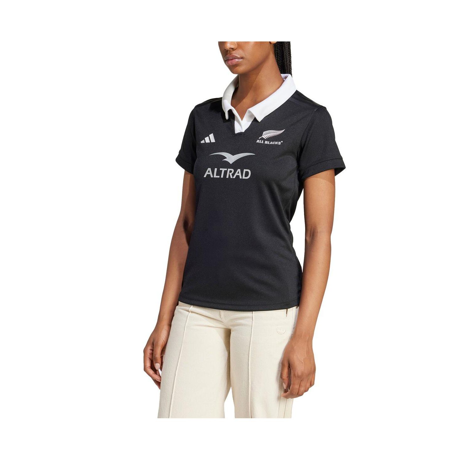 Women's Black New Zealand Rugby 2024/25 Home Replica Jersey