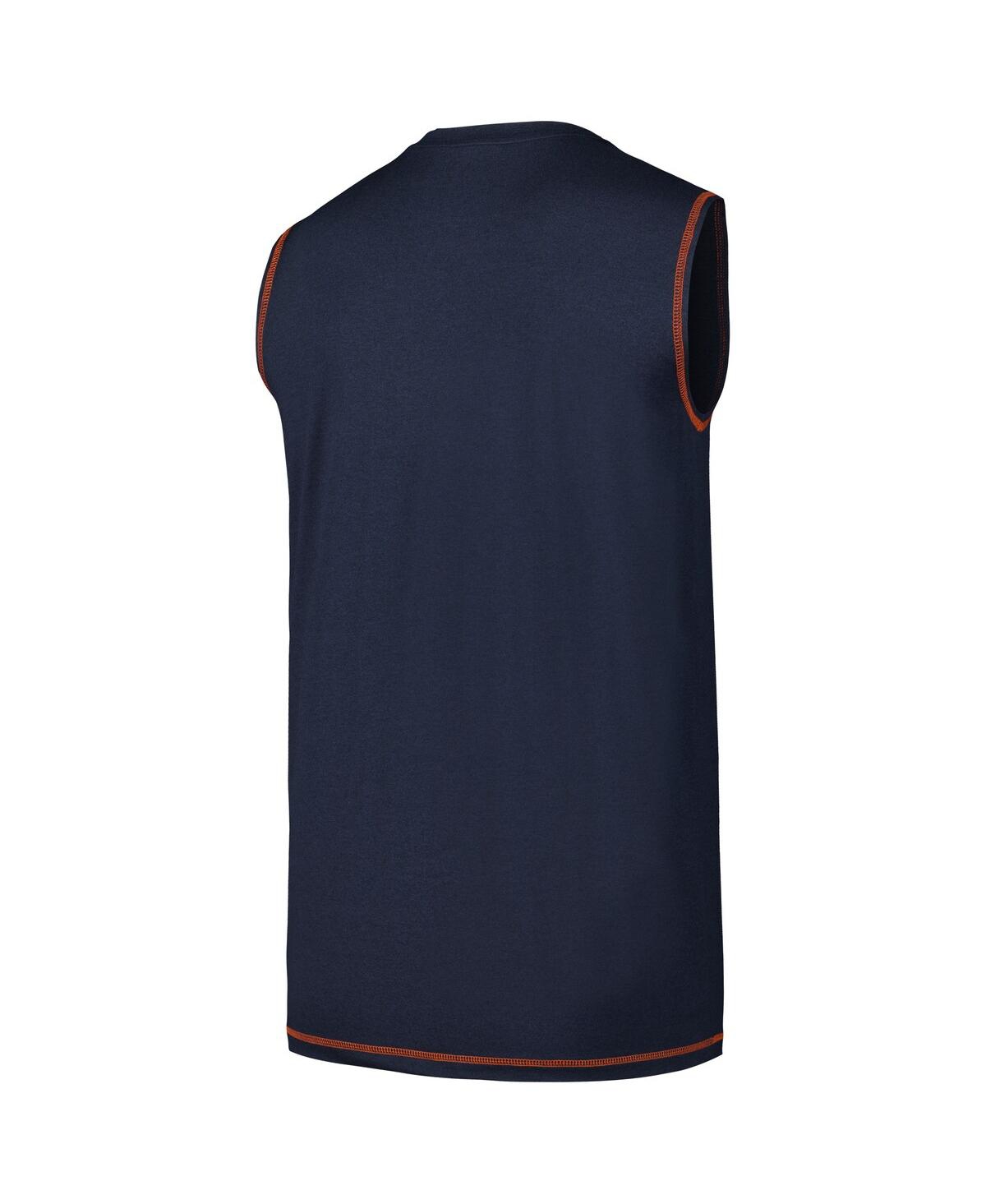 Shop New Era Men's Navy Chicago Bears Tank Top
