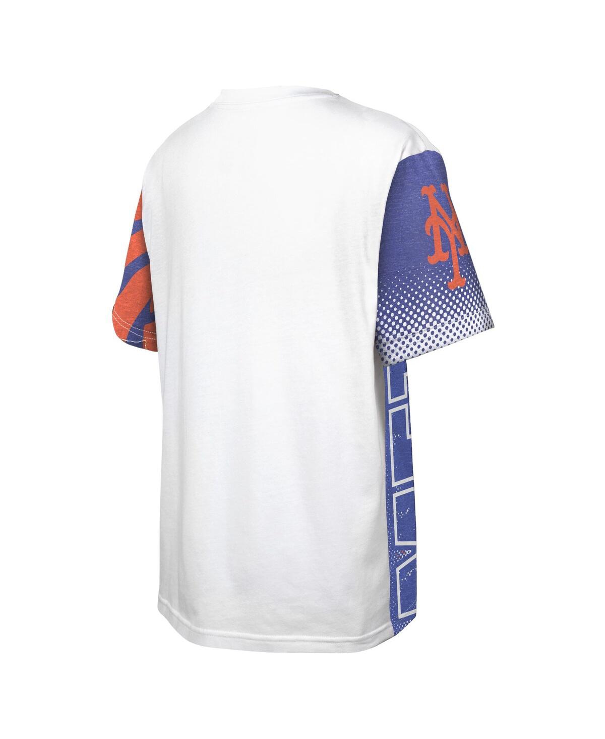 Outerstuff Big Boys and GirlsNew York Mets Impact Hit Bold T-Shirt - White