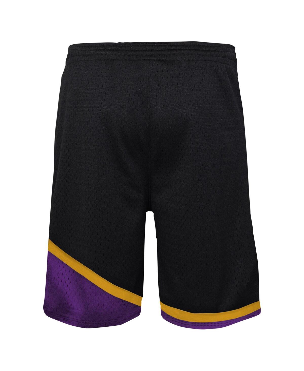 Mitchell & Ness Big Boys And Girls Black Phoenix Suns Hardwood Classics Swingman Shorts In Black