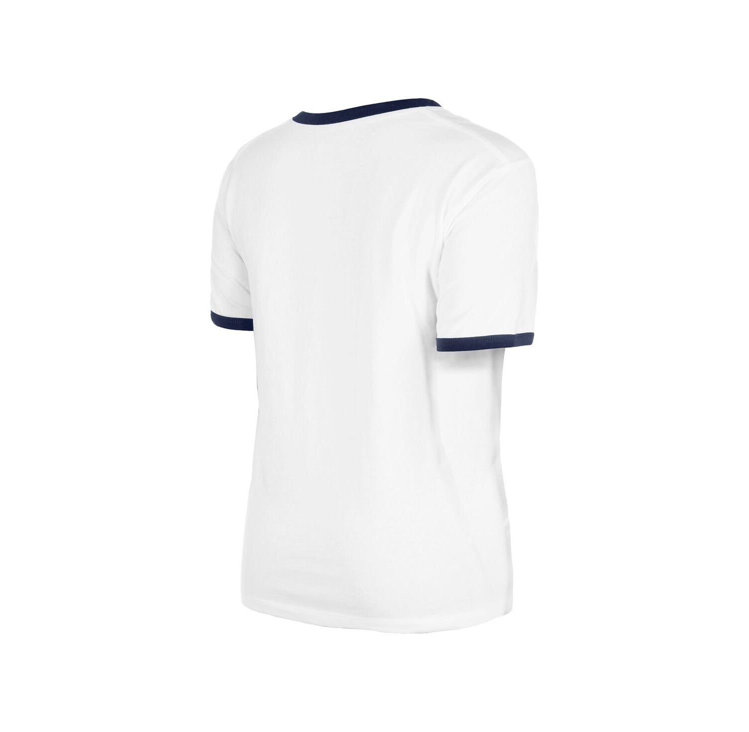 Women's White Atlanta Braves Oversized Ringer T-Shirt