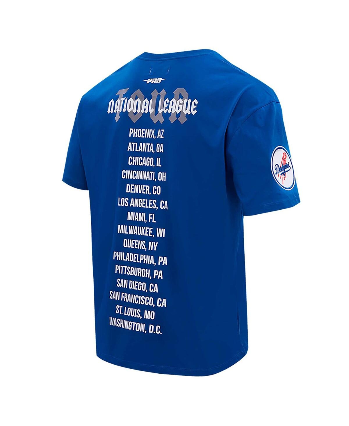 Pro Standard Men's Royal Los Angeles Dodgers Oversized City Tour T-shirt In Royal