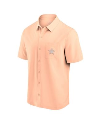 Men's Light Pink Houston Astros Front Office Button-Up Shirt