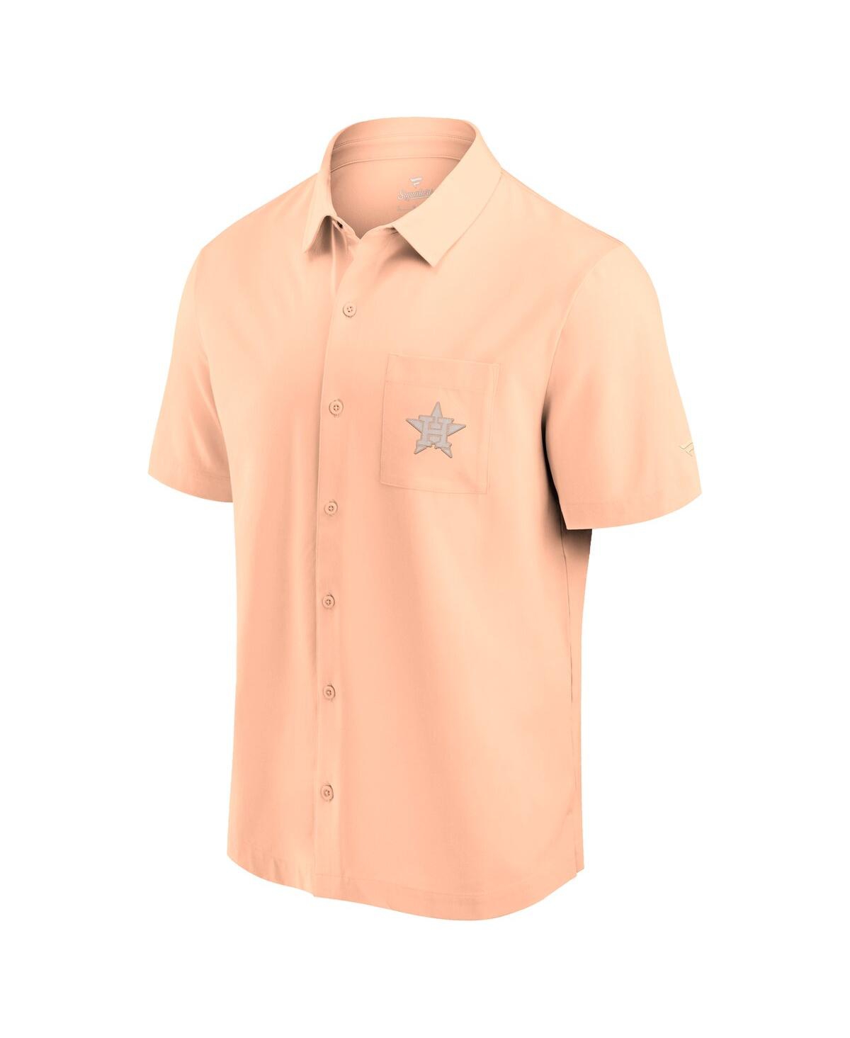 Fanatics Men's Light Pink Houston Astros Front Office Button-up Shirt In Light Pink