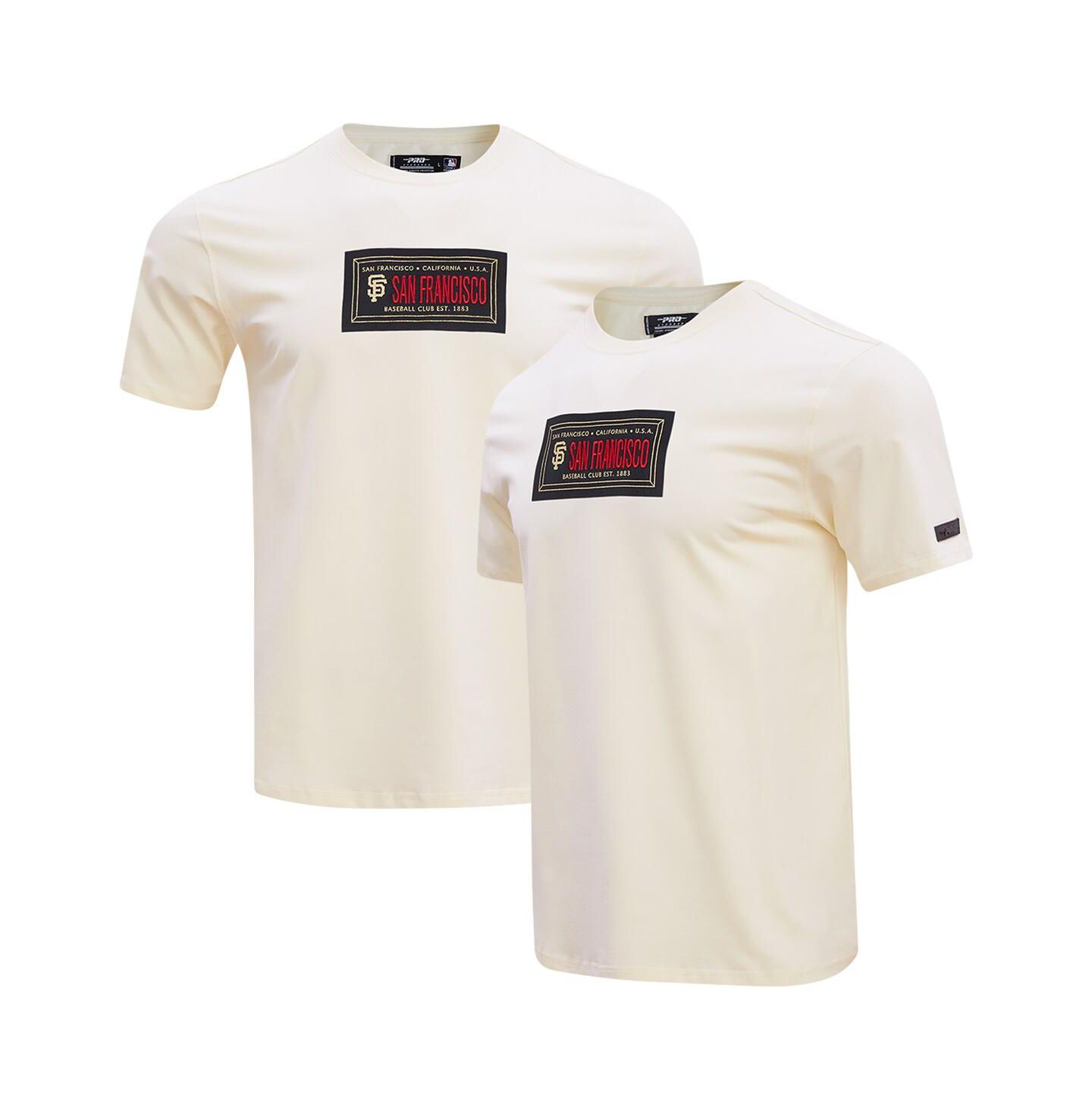 Мужская футболка Pro Standard Cream San Francisco Giants Club Member Badge — фото 1