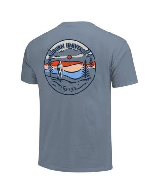Men's and Women's Light Blue Auburn Tigers Scenic Comfort Colors T-Shirt