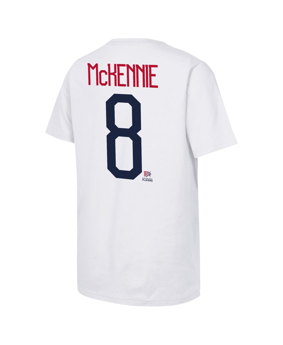 Outerstuff Big Boys And Girls Weston Mckennie White Usmnt Name Number T-shirt In White