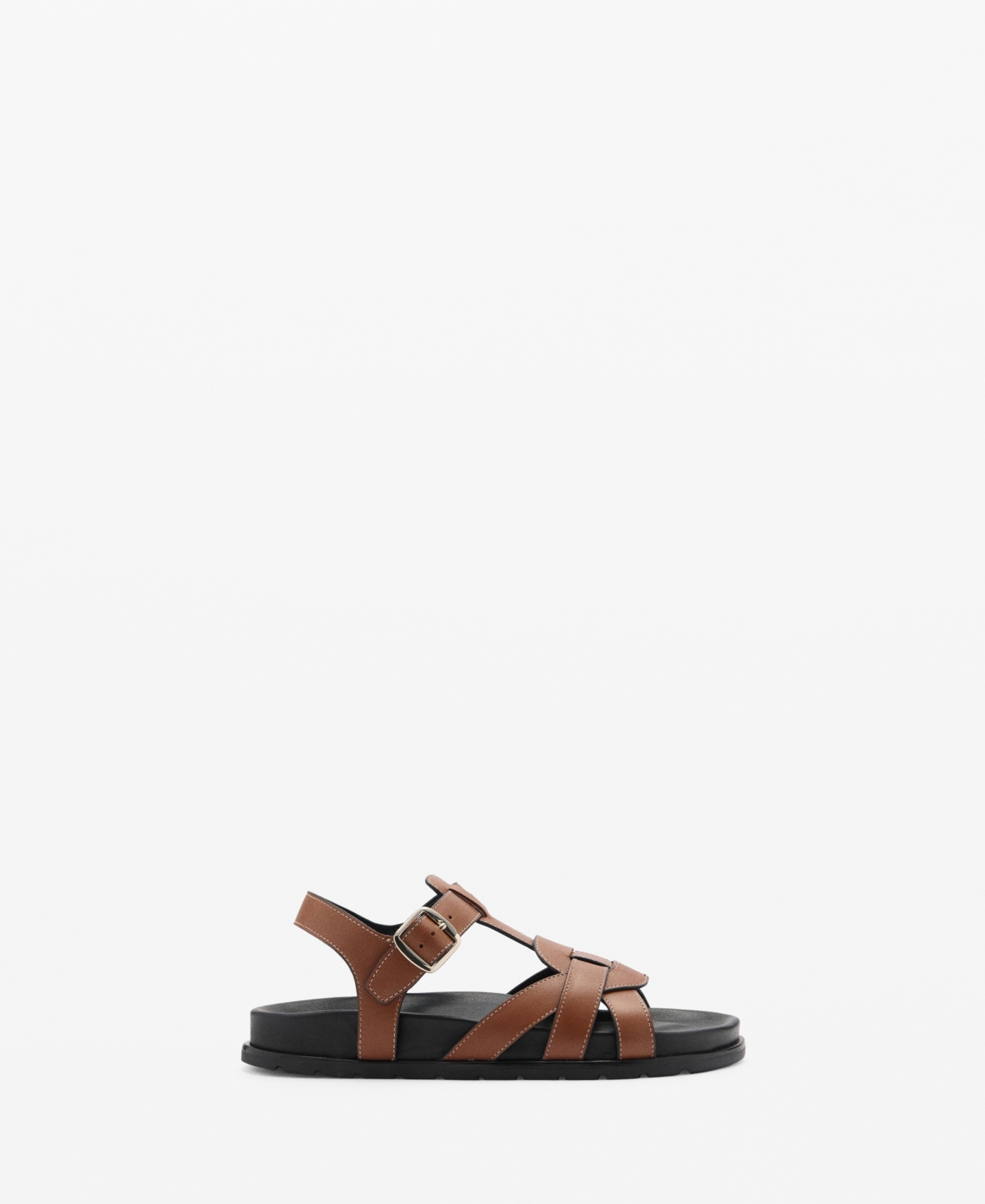 Mango Women'sStraps Sandals - Leather