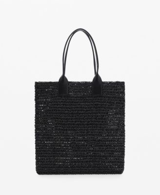 Mango Women's Natural Fiber Shopper Bag - Macy's
