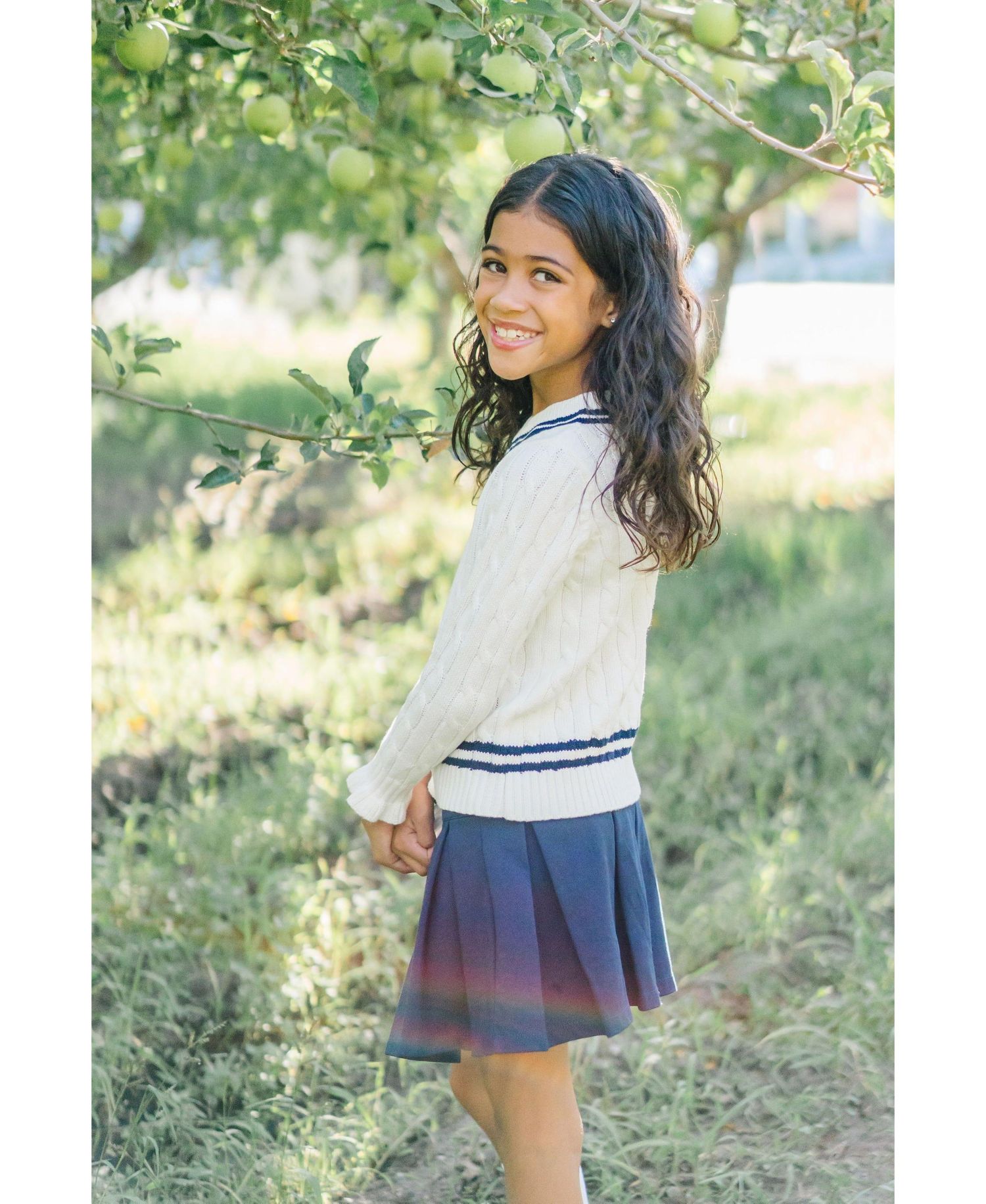 Baby Girls Hope and Henry Long Sleeve V-Neck Cricket Sweater