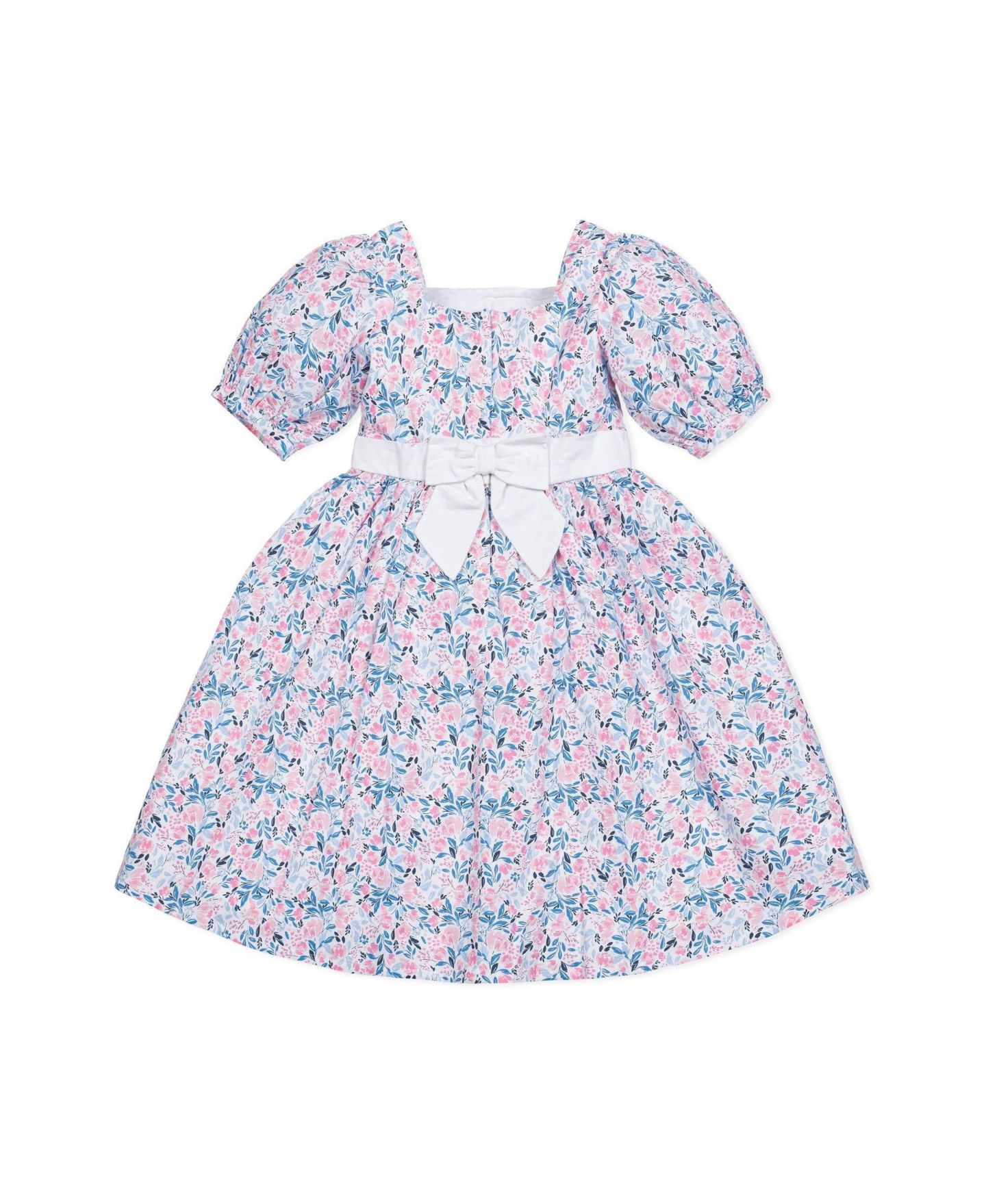 Платье Hope & Henry Short Sleeve Puff Sleeve Party Dress для девочек-малышей, цвет: С принтом — фото 6
