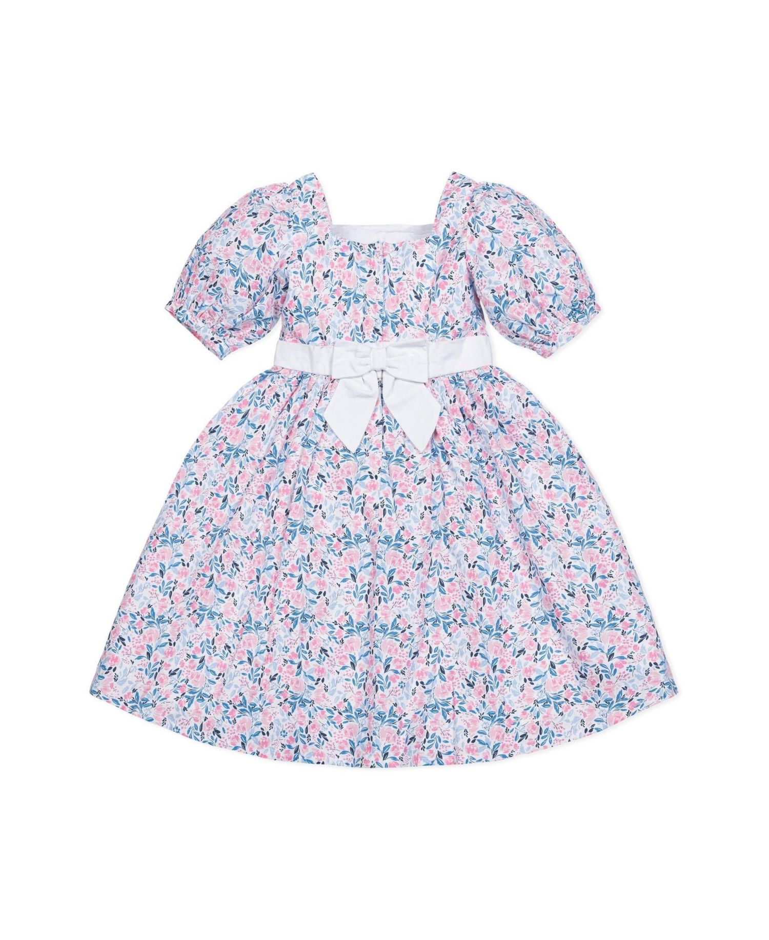 Toddler Girls Hope and Henry Short Sleeve Puff Sleeve Party Dress