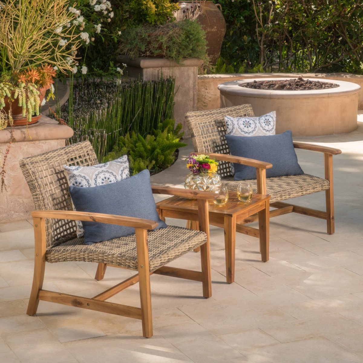 Streamdale Hampton Wicker Club Chair Antique Style, Modern Comfort