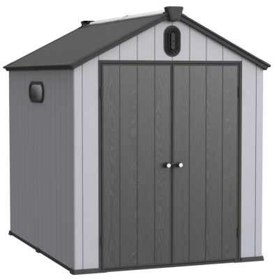 6x8FT Plastic Storage Shed Big Storage for Backyard and Garden