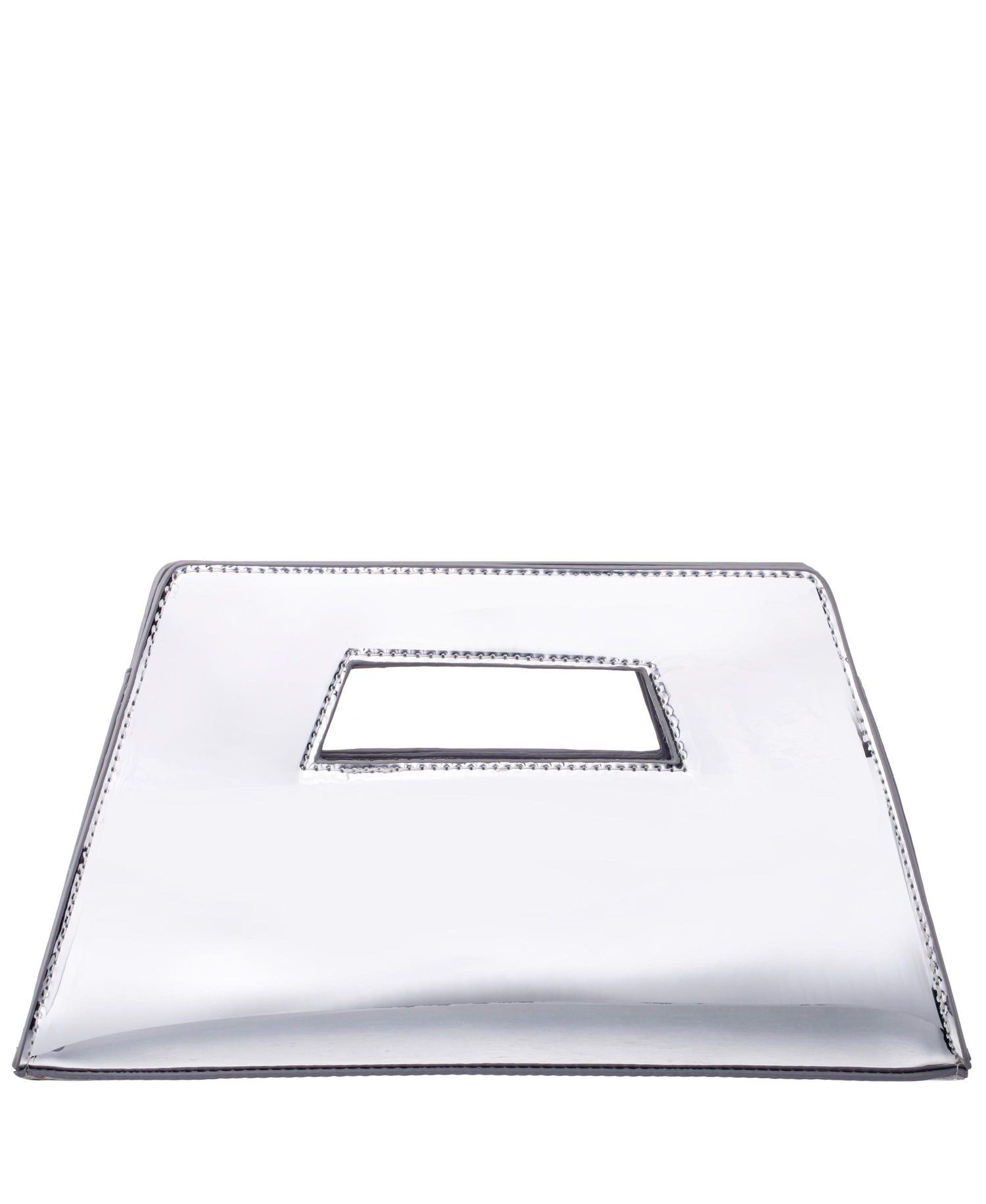 Cut Out Handle Trapezoid Clutch