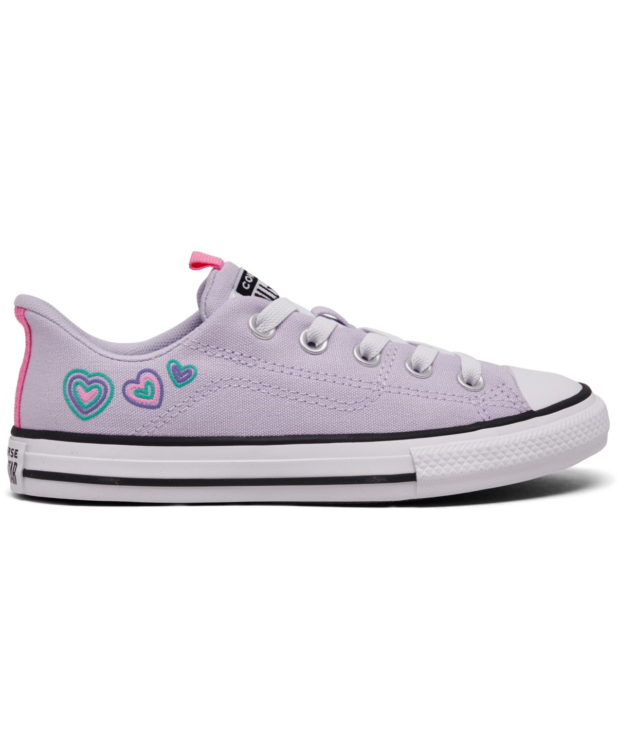 Converse Little Girls Chuck Taylor All Star Happy Hearts Low Top Casual Sneakers from Finish Line