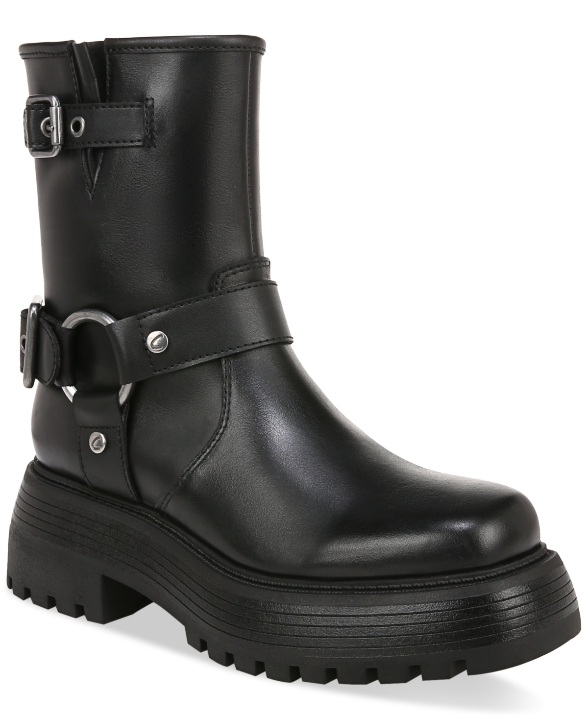 Hadley Lug-Solo Moto Booties - Black
