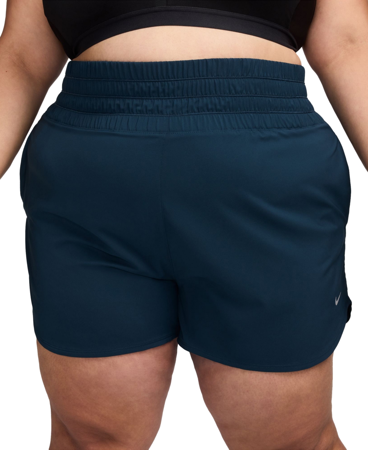 Nike Plus Size One Dri-fit Ultra High-Waist Shorts -reflective Silv