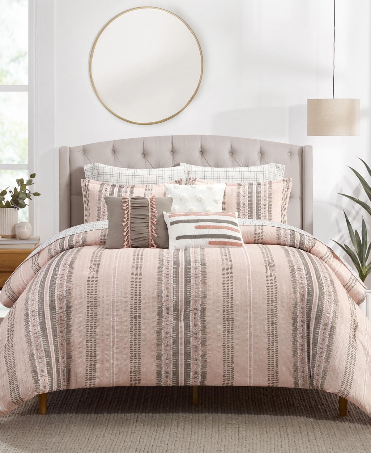 Stratford Park Ayla Striped 10-Pc. Comforter Set, King