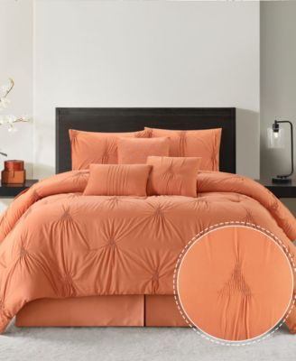 Nargiz Pintuck 7-Pc. Comforter Set, Queen