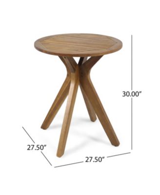 Streamdale Acacia Wood Outdoor Bistro Table With X-Base