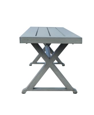 Modern Aluminum Outdoor Dining Bench