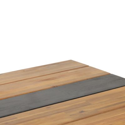 Modern Industrial Acacia Wood Dining Table