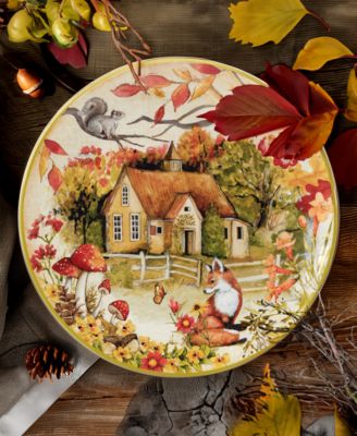 Woodland Critters Dinner Plates, Set of 4