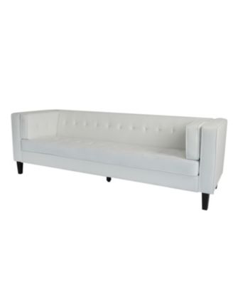 Luxurious Velvet 3-Seater Sofa with Durable Eucalyptus Frame