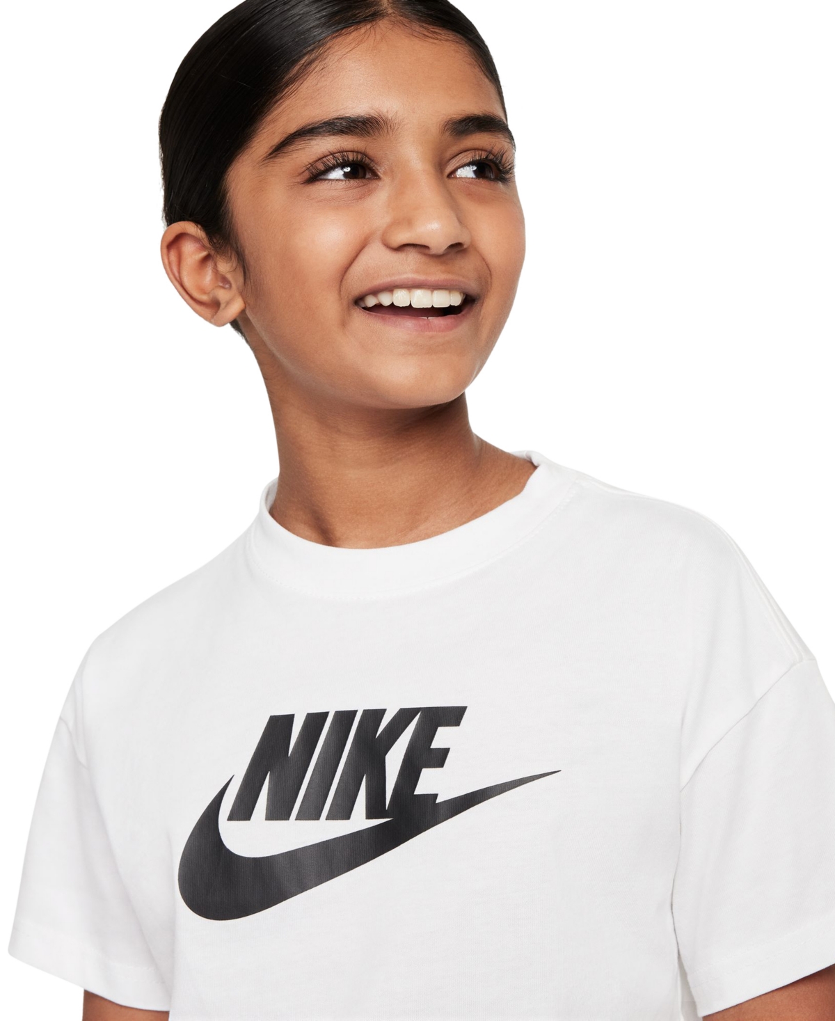 Nike Big Girls Sportswear Cotton Logo Graphic T-Shirt