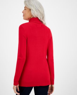 Women's Turtleneck Long-Sleeve Sweater, Created for Macy's