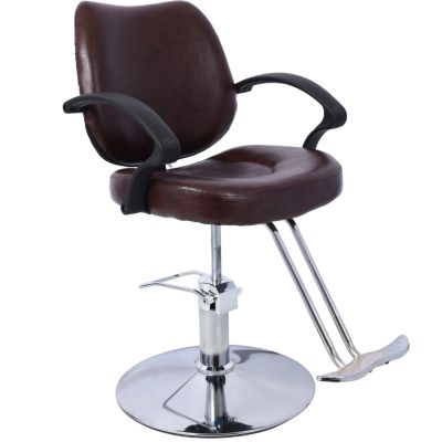 Heavy-Duty Salon Chair with Hydraulic Pump and Barber Cape