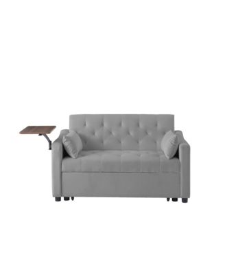 Modern Velvet Sofa Bed with Adjustable Positions