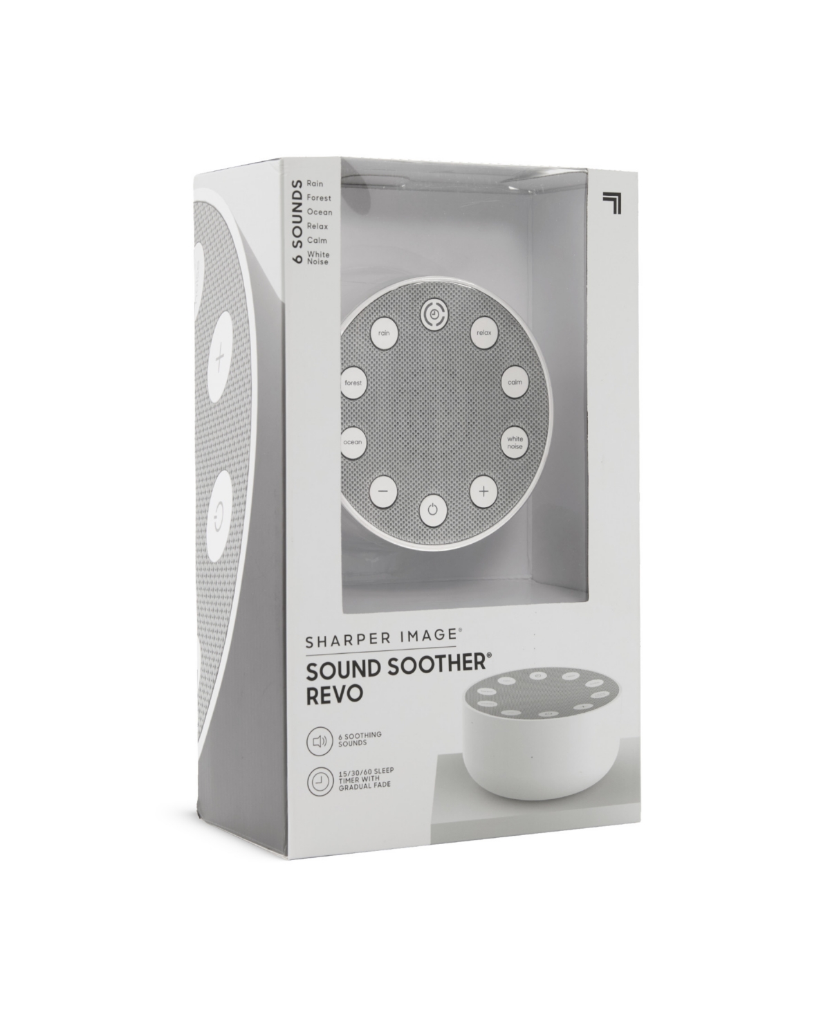Sharper Image Sleep Therapy White Noise Machine In White