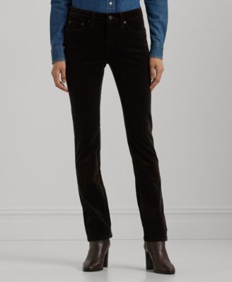 Lauren Ralph Lauren - Stretch Corduroy Mid-Rise Straight Pants