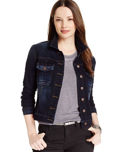 Kut from the Kloth Amelia Denim Jacket, Enlighten Wash