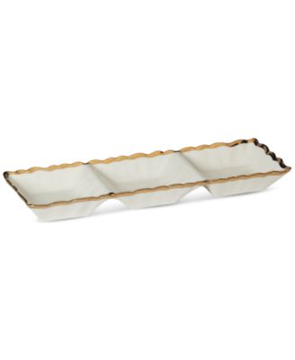 Regency 3-Section Porcelain Tray
