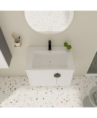 Vanity with Ceramic Sink and Soft-Close Doors