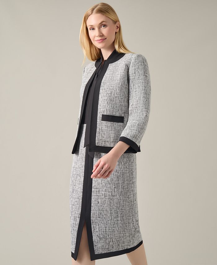 Casual Tweed Coats Women Chouyatou Dress Chouyatou Women's Fall - Main Image