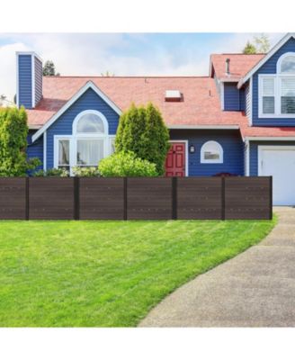 Outdoor Privacy Fence Screen with 5 Ground Stakes for Garden Yard Patio