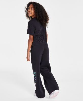 Nike Big Girls Sportswear Club Fleece Wide-Leg Sweatpants