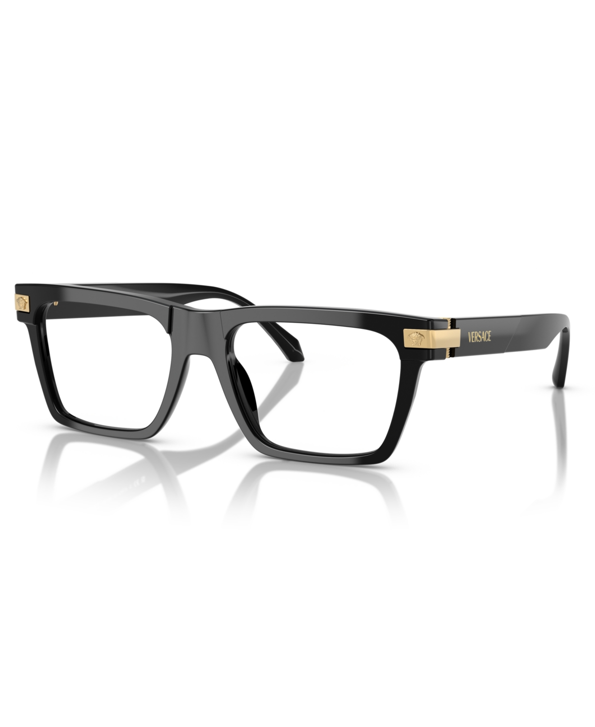 Versace Geometrically Framed Flat Mirror In Black