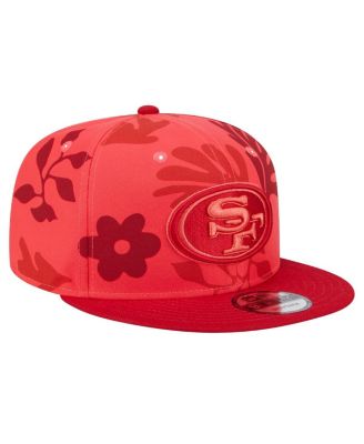 Men's Scarlet San Francisco 49ers Leafy 9FIFTY Snapback Hat