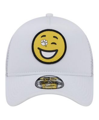 Men's White Clemson Tigers Wink Foam Trucker Adjustable Hat