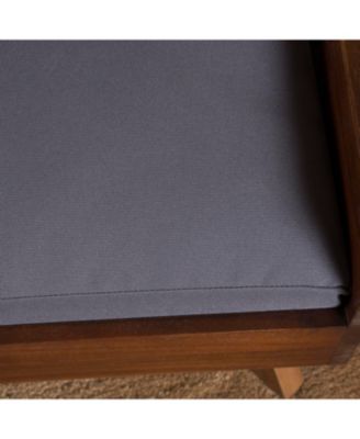 Acacia Wood Dog Bed With Water-Resistant Mattress