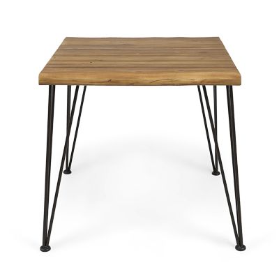 Streamdale Zion Industrial Acacia Wood & Metal Dining Table